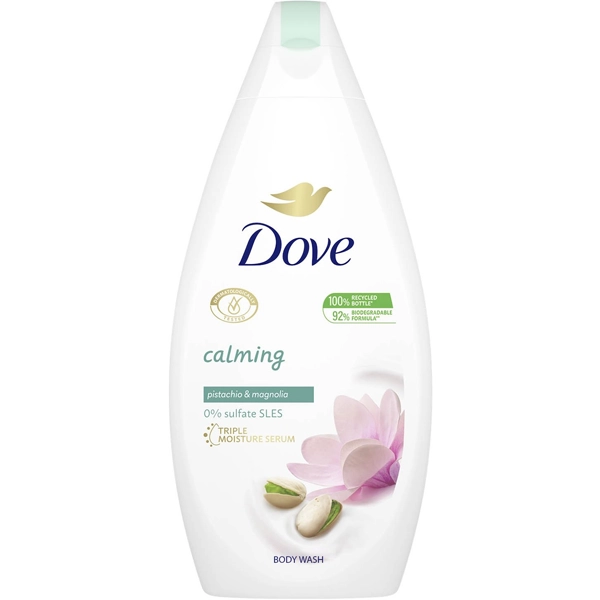 شامپو بدن داو پسته و مگنولیا آرامش بخش انواع پوست 750 میل | Dove Body Wash calming pistachio & magnolia 750ml